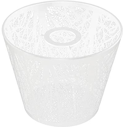 White Forest Tree Design Wrought Iron Lampshade for E27 Socket Table Lamp - Mini Bedside Lampshade Decor, Perfect for Bedroom Nightstand Lighting