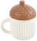 Something Different Wholesale Tasse en forme de gland d'automne – Tasse en céramique de 355 ml pour café et thé d'automne, joli design de saison des récoltes, passe au lave-vaisselle, cadeau pour