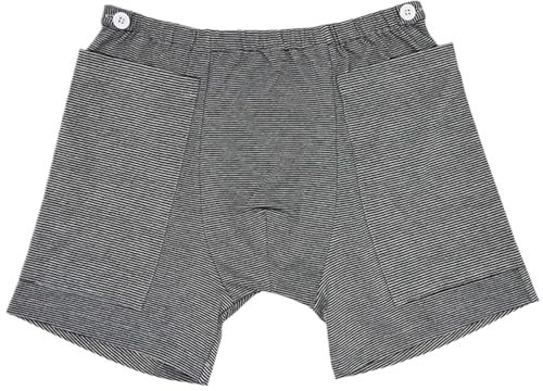 XL-Katheter-Hosen für Männer, Katheterunterwäsche für Männer mit Elastik-Baumwollkatheterhosen mit 2 Taschen versteckte Nephrostomie-Beutelkleidung für ältere Menschen, keine Urinbeutel, Katheterun