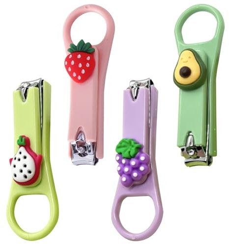 4 Cortaúñas Con Lima De Uñas, Cortaúñas De Seguridad, Cortaúñas Para Recién Nacidos, Juego De Cuidado De Uñas Para Bebés