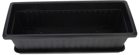 Milisten 4pièces Pots De Jardinage Plastique avec Drainage Jardinières pour Légumes Et Fleurs Bac De Culture pour Balcon Et Jardin Dimensions avec Plateau Inclus