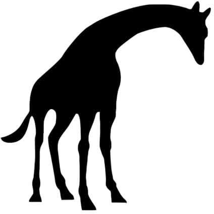 Wandtattoo Giraffe Kinderzimmer Wandsticker Kinderzimmer Spielzimmer Wanddeko Kinderwand-S-42x42cm-Black