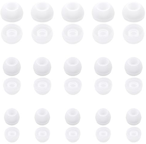 30 StüCk Ersatz Ohrstöpsel, Silikon Ear Buds Set KopfhöRer-Ohrpolster OhrstöPsel-AufsäTze Ersatz In Den GrößEn S/M/L KopfhöRer-Abdeckung Passend FüR Die Meisten KopfhöRer (Transparent)