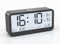 PASIVOLE Sveglia Digitale Alimentata Batteria con Data | Temperatura Interna | Umidità | Display LCD | Doppio allarme | Snooze e Retroilluminazione Orologio da Tavolo Piccolo (Nero)