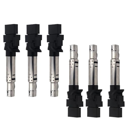 Kfz-Zündspule 1/6 STK Zündspule 022905100B /Passend for Porsche Cayenne GOLF 3.2L V6 VW Passat R32 Audi TT A3 3.2 3.6 VR6 24V 07-10 3.2L 3.6L V6 Zündspule High Power Performance Elektrospule Ersa(6 PC