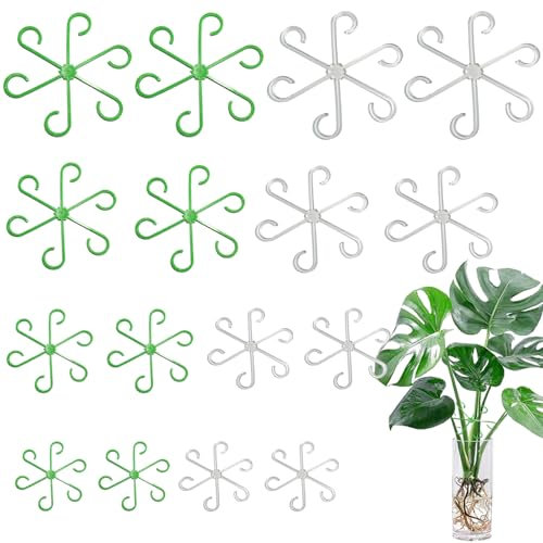 RXKFIGX 20 Pezzi Supporti Stelo Piante, Piante rampicanti Supporto per steli, Supporto Per Stelo Vegetale Riutilizzabile Ganci Porta Stelo per Arrampicate per Crescere in Posizione Verticale Supporti