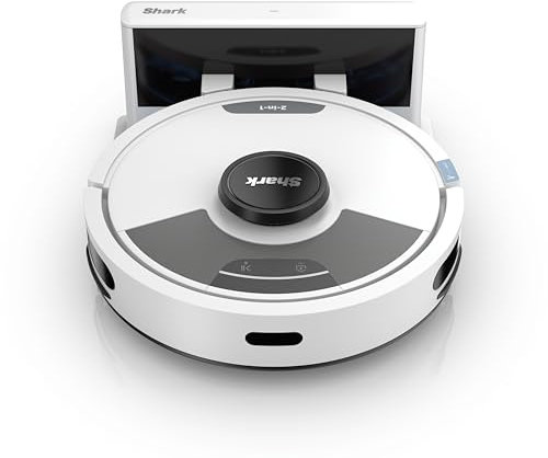 Shark Matrix Plus 2-in-1 Self-Empty Robot Vacuum Cleaner & Mop with LiDAR Home Mapping & Edge Cleaning, for Carpet, Hard Floors & Pet Hair, Anti-Allergen, Self-Charging, WiFi/App, White
