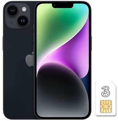 Apple iPhone 14 (128 GB) - Midnight + Three SIM card