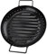TOYANDONA 1 Pieza Plato De Carne a La Parrilla Fritura Cacerola Sartén Redondo Para Hornear Inducción Sartén Para Barbacoa Bandeja Para Asar a La Parrilla Exterior Freír Acero Carbono Negro