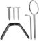 Warmhm 1Set Spanish Ham Holder Stand Iron Ham Rack for Kitchen Easy to Install Clean for Serrano Ham Leg for Restaurants and Home Use