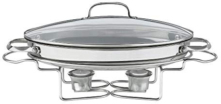 Cuisinart 7BSO-34 Stainless 13-1/2-Inch Oval Buffet Servers, Silver
