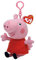 TY 46131 Peppa Pig Porte-clés Rose/Rouge