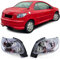 Klarglas Rückleuchten Voll Chrom für Peugeot 206 CC Coupe Cabrio 00-08