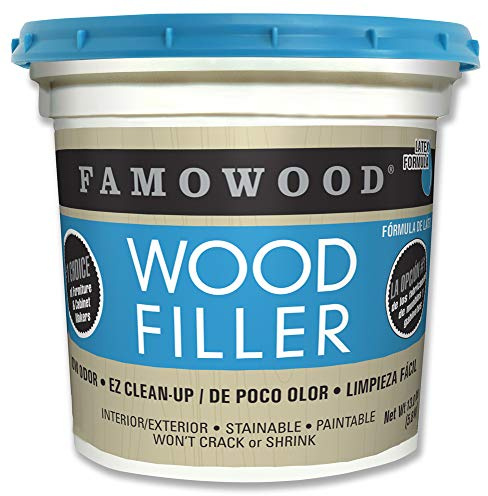 FamoWood 40002152 Latex Wood Filler Golden Oak, Gallon, Net Wt 13.0 lbs