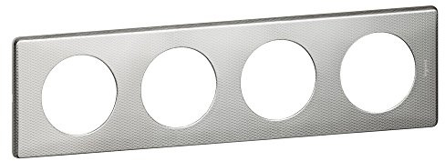 Legrand céliane Lichtregler LEG68724 Platte 4-snake, Metall, alu