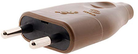 Fiche mâle 2P 6A - Marron - Zenitech