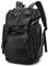 Baosha BP-16 PU Leder Casual Rucksack College Rucksack Daypack Schwarz