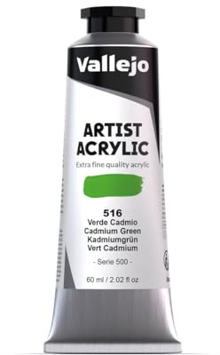 Vallejo : Artist Acrylic Paint : 60ml : Cadmium Green