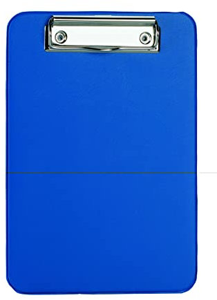 ALCO-Albert 5514-15 - Klemmbrett DIN A5 Hochformat, in blau, Kunststoffüberzogen, 1 Stück