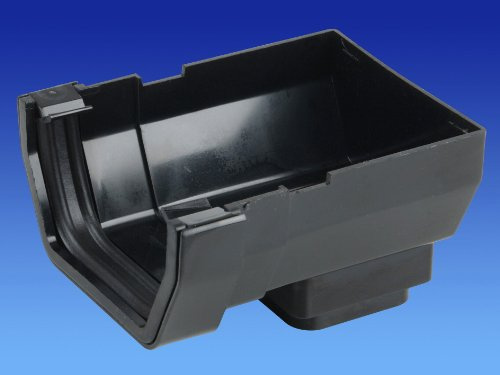 Wavin OSMA Squareline Stopend Outlet 100mm Black 4T807b by OSMA