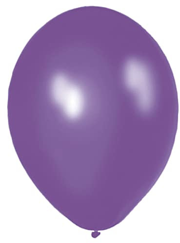 Folat 08415 Lilafarbener Ballon Metallic 30 cm-10 Stück, Lila