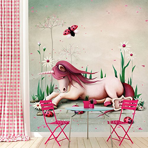 azutura Pink Unicorn Wall Mural Wallpaper available in 8 Sizes Digital