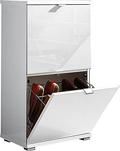 Germania 8484-84 3-tlg. Schuhschrank-Set Colorado in Weiß, 53 x 91 x 30 cm (BxHxT)