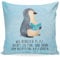 Mr. & Mrs. Panda Sofakissen Pinguin Buch - Geschenk, nichtstun, Kissen 40x40, Kissenhülle 40x40, Lesen, Kopfkissen 40x40, Pinguine, Freizeit,