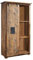 MASSIVMOEBEL24.DE Railway Schrank 100x50x190 Mango, Farbe:Natur lackiert, Größe:100x50x190 cm (BxTxH)