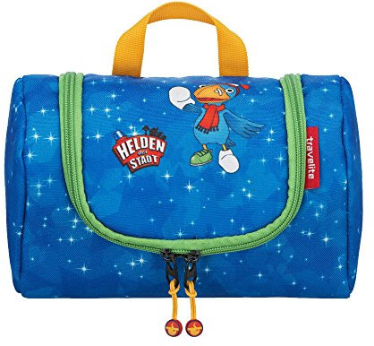 Travelite Robuste, fröhliche Kinderkoffer und Gepäckstücke „Helden der Stadt“ machen jede Reise zum Abenteuer Kindergepäck, 2.5 Liter, Marine
