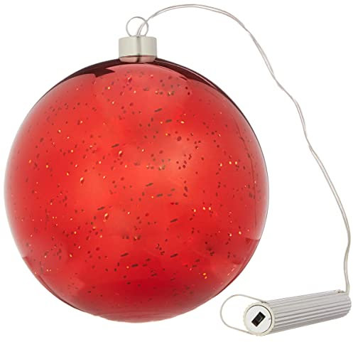 Vosteen LED Lichterkugel, 15cm Durchmesser, tolle Weihnachtsdeko (Rot)