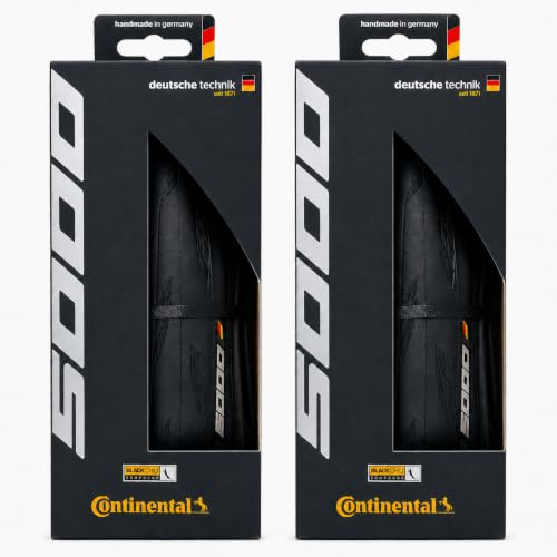Continental Grand Prix 5000, 700 x 28, Black-BW + Black Chile, 2 Piezas