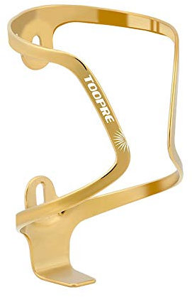 Flaschenhalter Fahrrad, Universal Getränkehalter aus Aluminium Trinken Bottle Mount Carrier Einstellbare Kunststoff Tragbare Lenkerhalterung Fahrradzubehör (Golden,B)