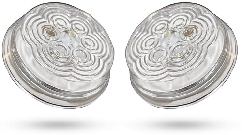 Bajato Superhelles 6-SMD-Zusatzleuchten-Set (2 Stück), 24 V, für LKW, Anhänger, Busse und mehrere Anwendungen (transparent)