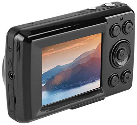 Digital Camera 2MP 720P 30FPS 16X Zoom Mini Video Camera, 2.4 LCD Rechargeable HD Digital Video Students Cameras-Indoor Outdoor Gift for Teens, Kids, Beginners, Adults(Black)