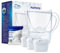 Aqualogis Carafe Filtrante, Harmony 2.6L, 1 Cartouche Filtrante Pure+ incluse (White + 3 Cartridges)