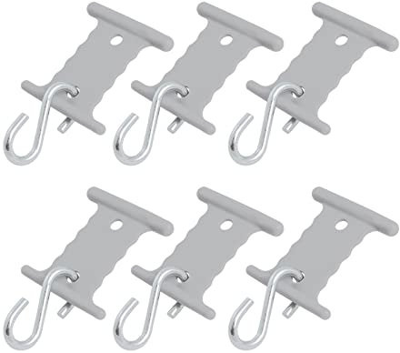 wamovo Markisen S-Haken | Set 6 Stück | passend für 5/6mm 7/8mm Kederschienen