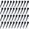 SIOPPKIK 40 Pinze per Capelli a becco d'anatra,fermagli per capelli in metallo nero da 1,7 pollici Forniture per parrucchieri Clip a coccodrillo in acciaio con fori