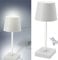 Cepewa Tischleuchte mit Touchfunktion | Nachttischlampe aufladbar mit USB Kabel | Helligkeit regulierbar | Farbwechsel | warmweiß | inkl. Ladekabel (1x Tischleuchte Lampenschirm weiß)