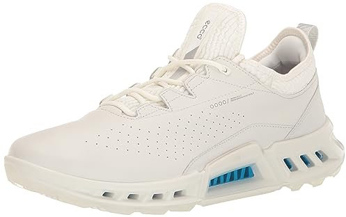 ECCO Men's Biom C4 Gore-tex Waterproof Golf Shoe, White, 7/7. 5 UK