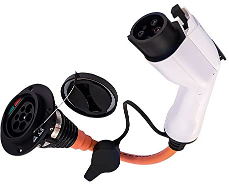 Typ2 CCS2 auf Typ1 CCS1 Elektrofahrzeug EV Adapter Typ 2 CCS 2 Buchse auf CCS 1 Typ 1 SAE J1772 Stecker EVSE Ladeanschluss (Color : Model 2)