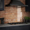 Clear Glass Splashback with Gunmetal Caps - Kitchen Sink & Hob Back Panel - 900 x 700mm