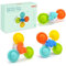 ECHOCUBE Jouets tournants à Ventouse, 3 PCS Jouets sensoriels tournants, Cadeau d'anniversaire, Jouets en Silicone à Ventouse, Jouets de Bain pour Les Enfants en Bas âge, garçons et Filles.