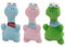 3pcs Animaux en Peluche avec Porte-clés, 17CM Dinosaure Jouets en Peluche, Pendentif porte-clés Poupée Peluche pour Décoration de Fête des Enfants, Noël, Animaux thème fête Cadeaux