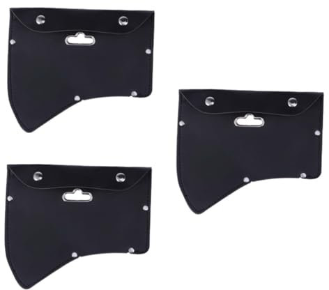 Yardwe 3-teiliges Lederetui Für Axtscheide Axtschutzhülle Mit Haken Schwarze Axthülle Zur Sicheren Aufbewahrung