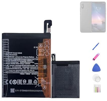HIGHAKKU Replacement Battery BN48 Compatible with Redmi Note 6 Pro with Tools