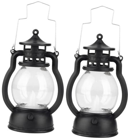 Mikikit Led Kerzenlaterne Vintage Retro Petroleumlampe Ohne Batterie Flammenlose Led Öllampe Dekoratives Tischlicht Für Zuhause Und Café