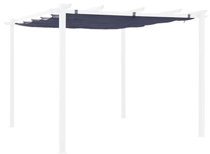 sweeek - Toile de Toit pour tonnelle Grise 3x3m Isla - Toile de Rechange pergola. Toile de Remplacement