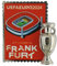 UEFA AMBALLCOM | Réplique Miniature de la Coupe Euro 2024 | Pin's hôte - Diverses Villes | 23x31mm | Carte Papier | Cadeau pour Les Fans de Football (Frankfurt)