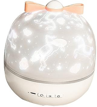 Hemobllo 1Stk romantische Nachtlampe kinderzimmer beleuchtung geschenke für kinder Geschenke für Mädchen Nachtlicht für Mädchen bunter LED-Projektor dämmerung licht lampe Beamer Weiß